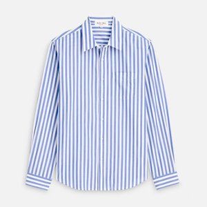 Alex Mill men's Mill Shirt in Wide Stripe Portuguese Poplin, Size Medium, NWT